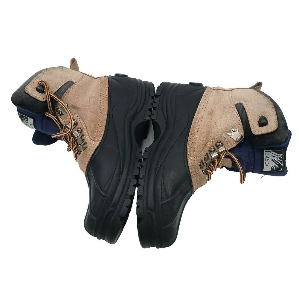 Itasca Ice Breaker Buff Tan Black Snow Winter Boots Leather Lace Up Women Size 7
